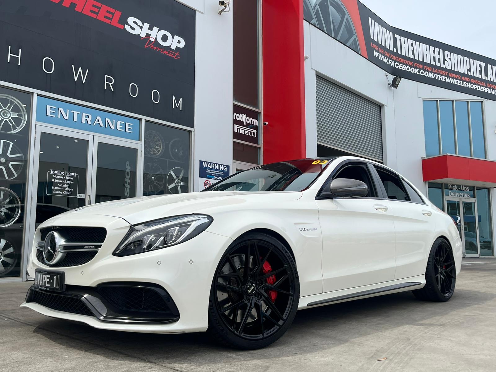 MERCEDES C63 WITH HUSSLA WHEELS |  | MERCEDES