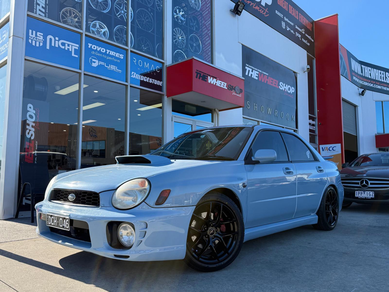 SUBARU WRX WITH ROMAC WHEELS |  | SUBARU