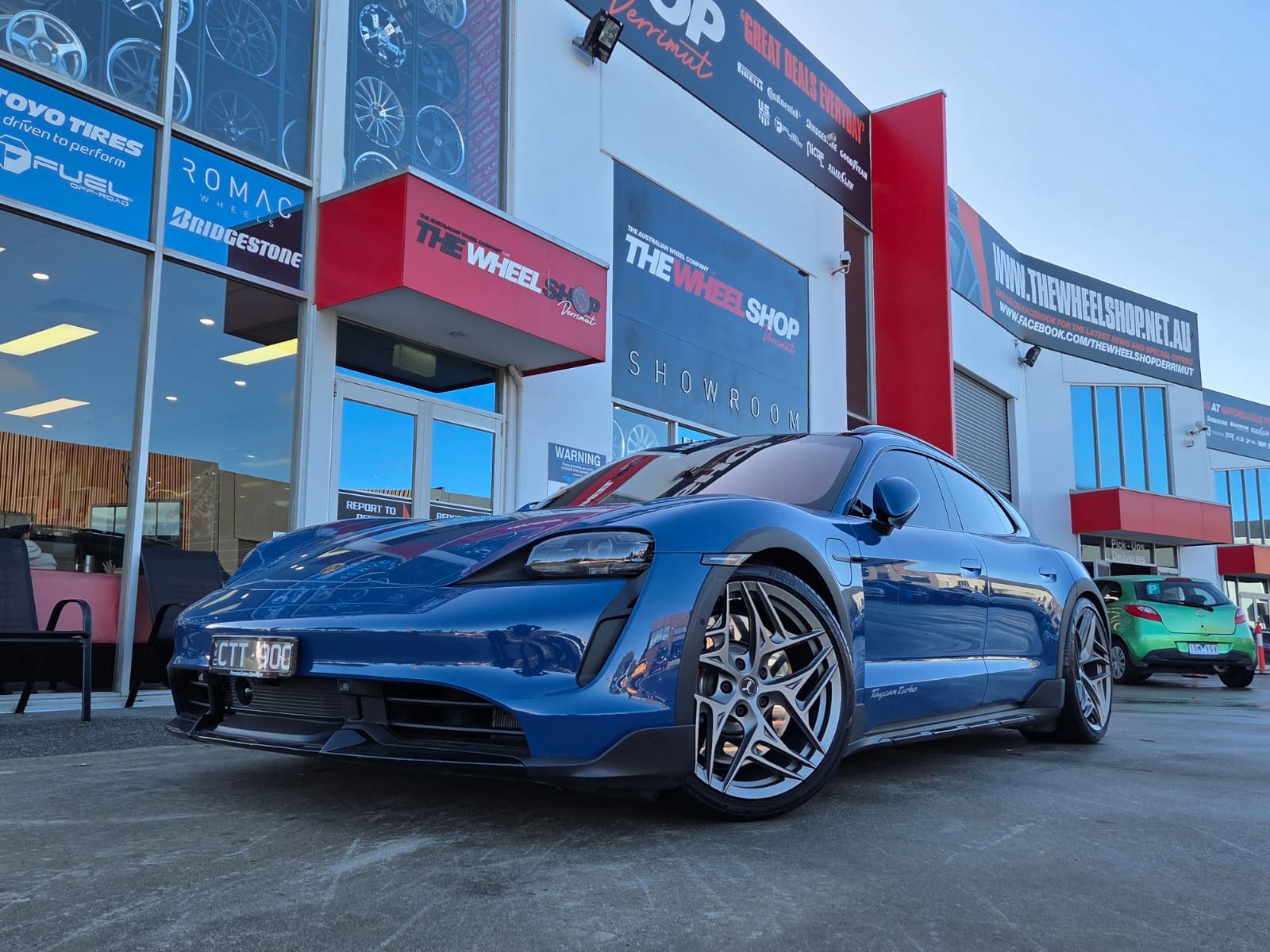 PORSCHE TAYCAN WITH HUSSLA WHEELS |  | PORSCHE