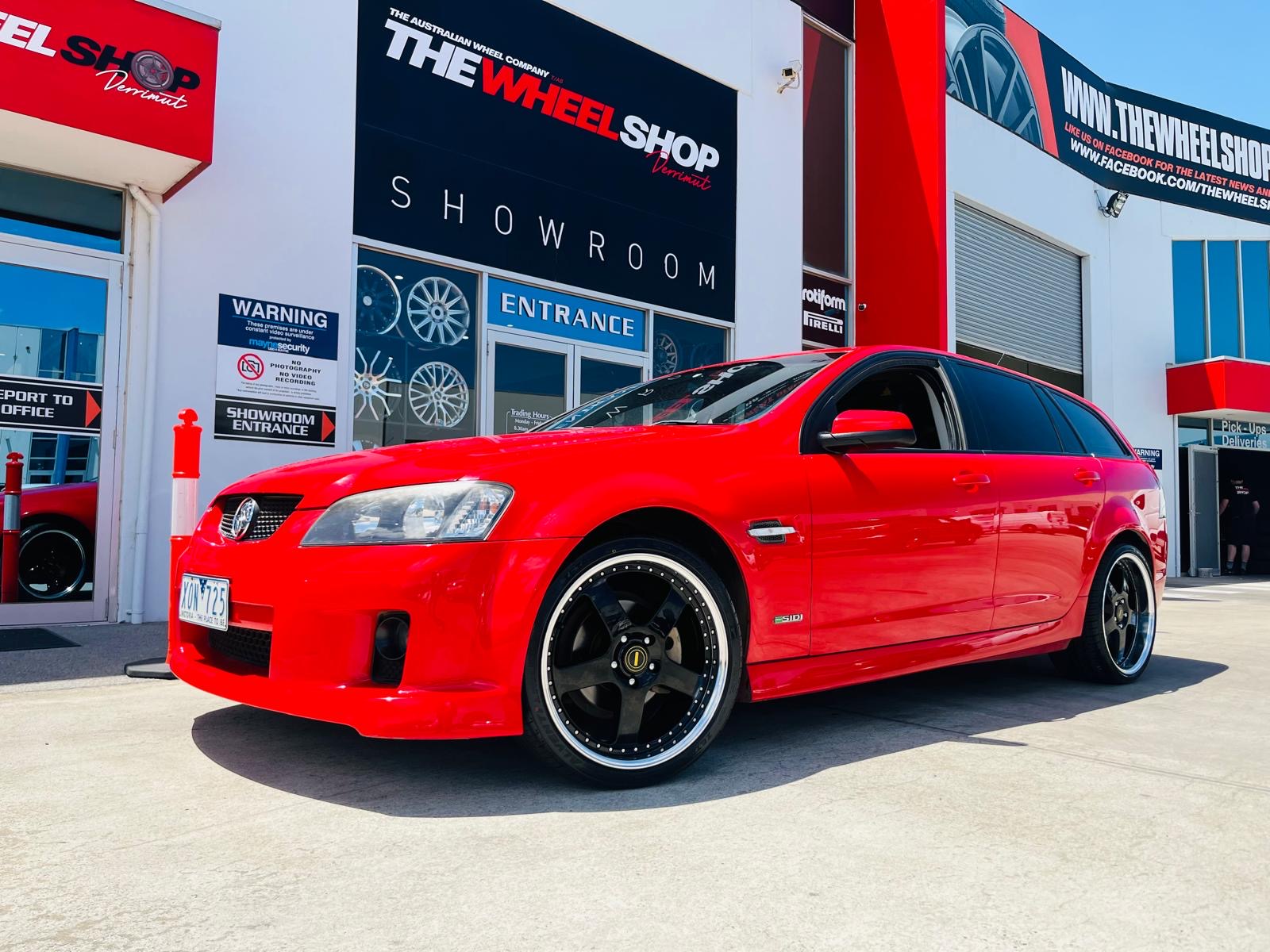 HOLDEN VE WAGON WITH SIMMONS FR1 WHEELS |  | HOLDEN