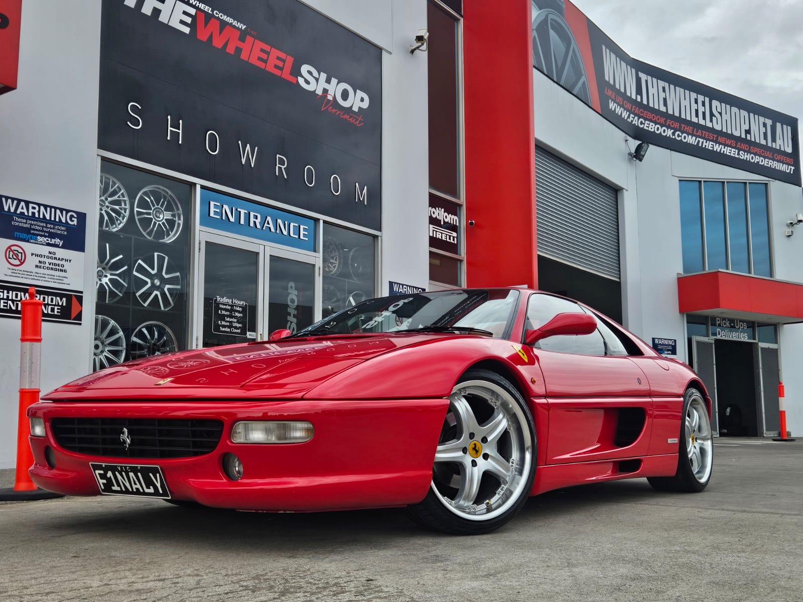 FERRARI F355 WITH CUSTOM MECCA WHEELS |  | FERRARI