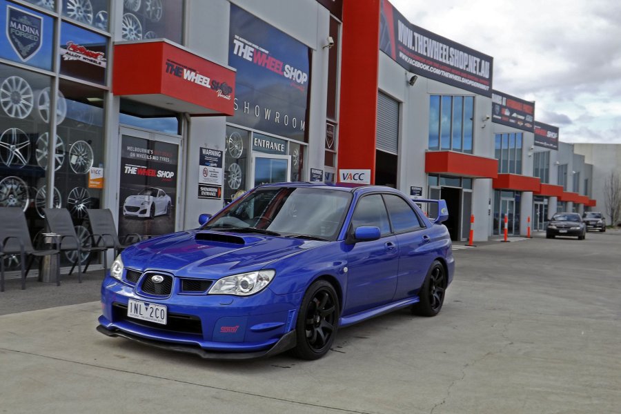SUBARU WRX WITH 18 INCH HR 556 WHEELS  |  | SUBARU