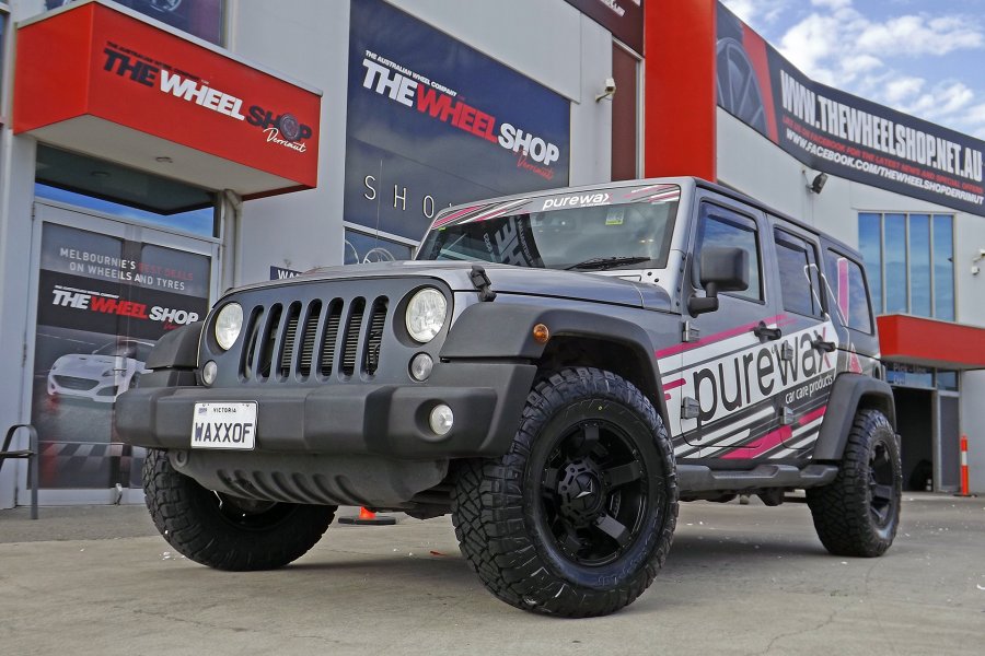 JEEP WRANGLER WITH 17 INCH ROCKSTAR WHEELS | | JEEP