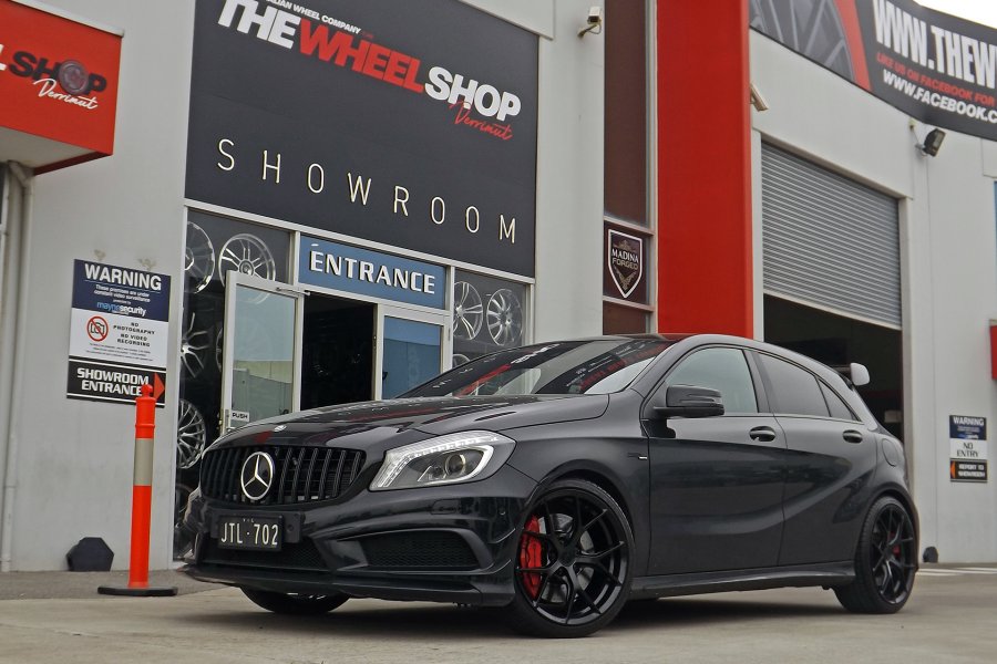 MERCEDES A45 AMG WITH 19INCH KOYA WHEELS  |  | MERCEDES